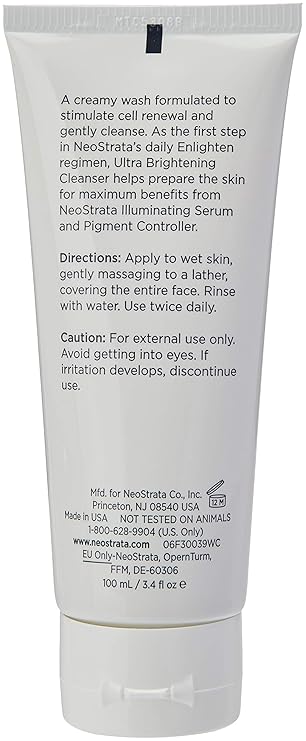 enlighten ultra brightening cleanser