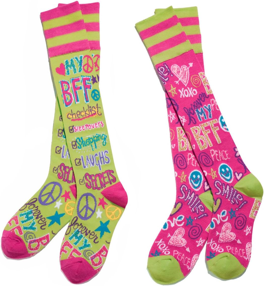 BFF Best Friends Forever Mix & Match Knee Socks