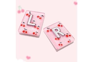 2PCS Xray Markers, Cherry Pattern Resin Radiology Markers with Adhesive Strips, Easy to Identify Left Right Xray Lead Initial