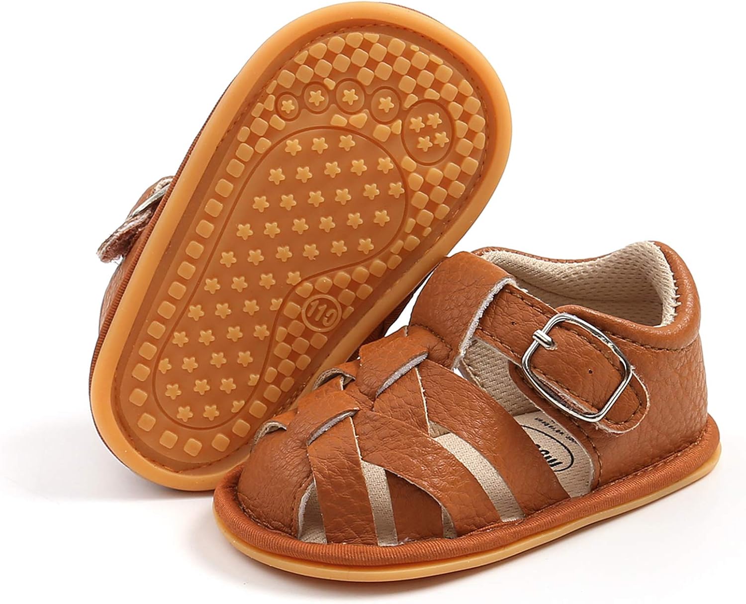  | RVROVIC Baby Boys Girls Sandals Premium Infant Summer Outdoor Shoes PU Lightweight Soft Anti-Slip Sole Toddler Prewalker | Sandals