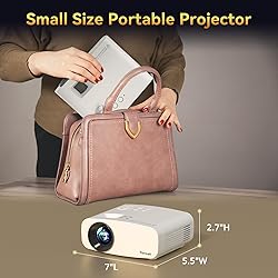 Projector with WiFi and Bluetooth, Pericat 4K