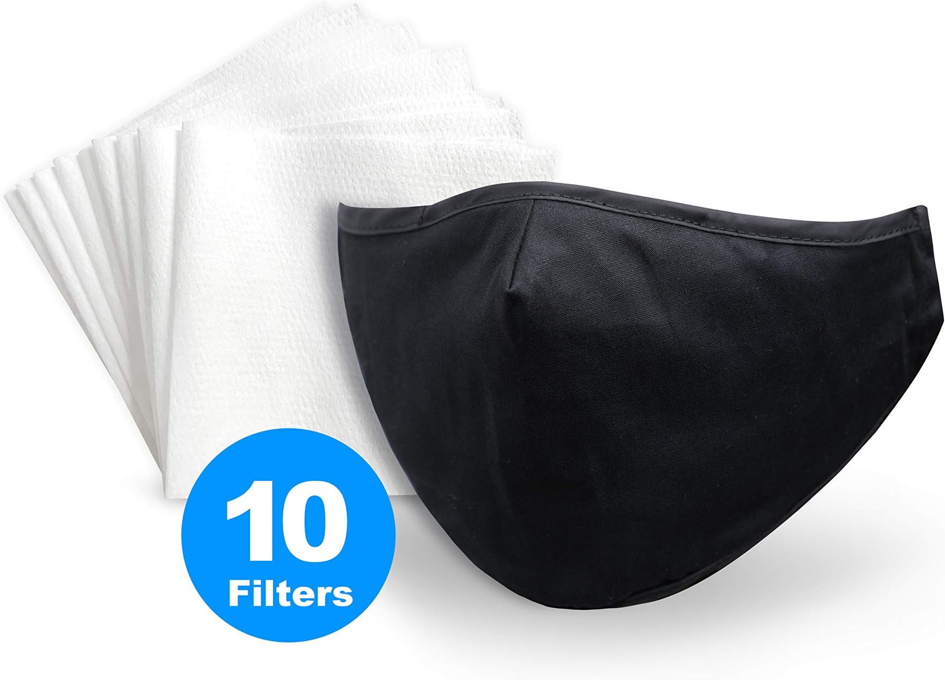 Fashion Face Mask for Air Pollution Washable Cotton Mask with 10 Replaceable Filters