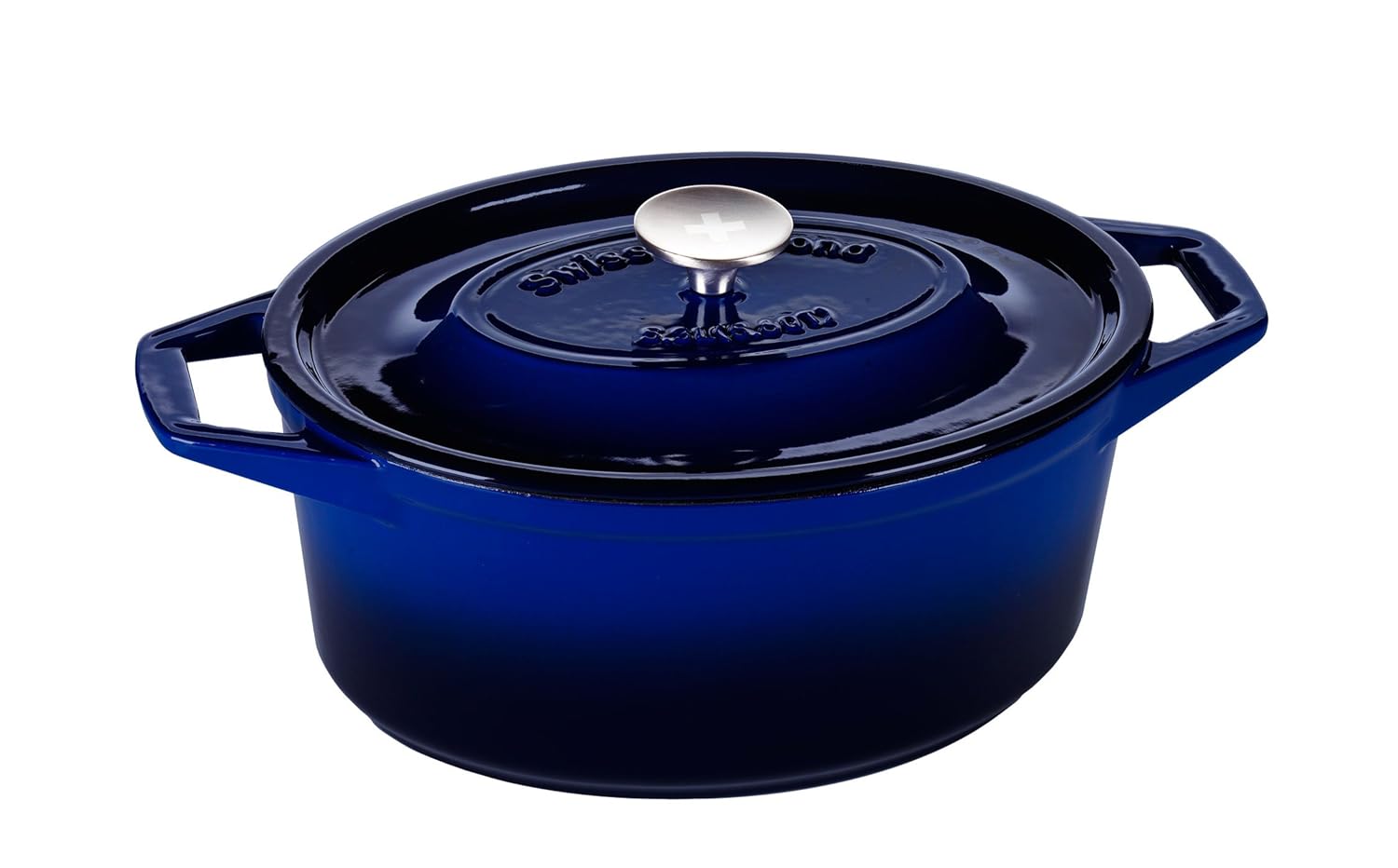 Swiss Diamond Cast - Oval Casserole (5.6 Qt) (Saphir Bleu)