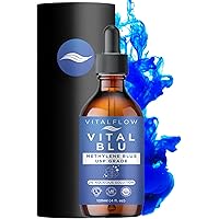 VITALFLOW 2% High Concentrate Methylene Blue 120 ml, Certified USP Grade Solution, Ultra High Third-Party Tested Purity, Free