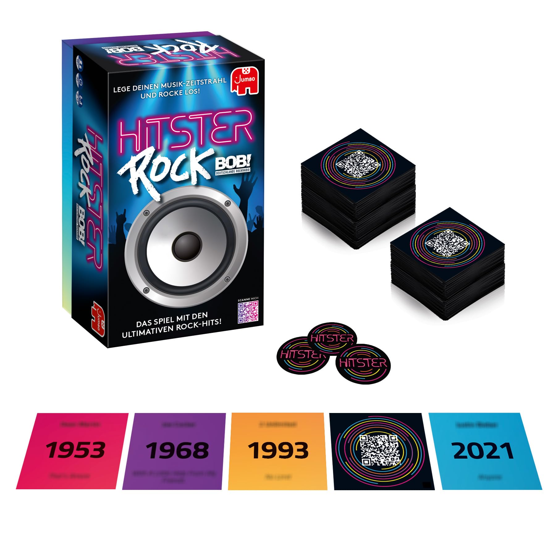 Hitster Rock, EIN Party- und Kartenspiel für Erwachsene und Familien - 2 bis 10 Spieler ab 16 Jahren, Deutsch (DE) 4