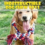 Speedy Panther Indestructible Dog Rope Toy 90cm 5 Knots Large Aggressive Chewers view 5