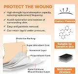 Carbou Silicone Foam Dressing 10Pcs 4x4 Waterproof Border Adhesive view 5