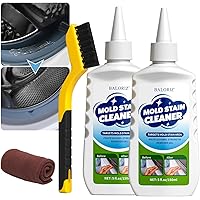 Mould Remover Gel, 2 Pack Household Washing Machine Cleaner for Washing Machine, Grout Cleaner with Brush and Cloth for Kitch
