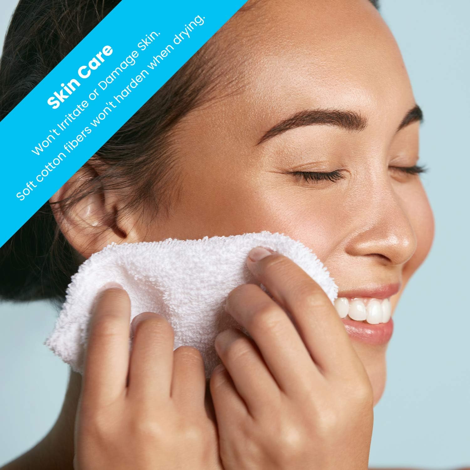 Zeppoli Wash Cloth Towels by Royal, 60-Pack, 100% Natural Cotton, 12 x 12, Soft and Absorbent, Machine Washable, White (60-Pack): Home & Kitchen