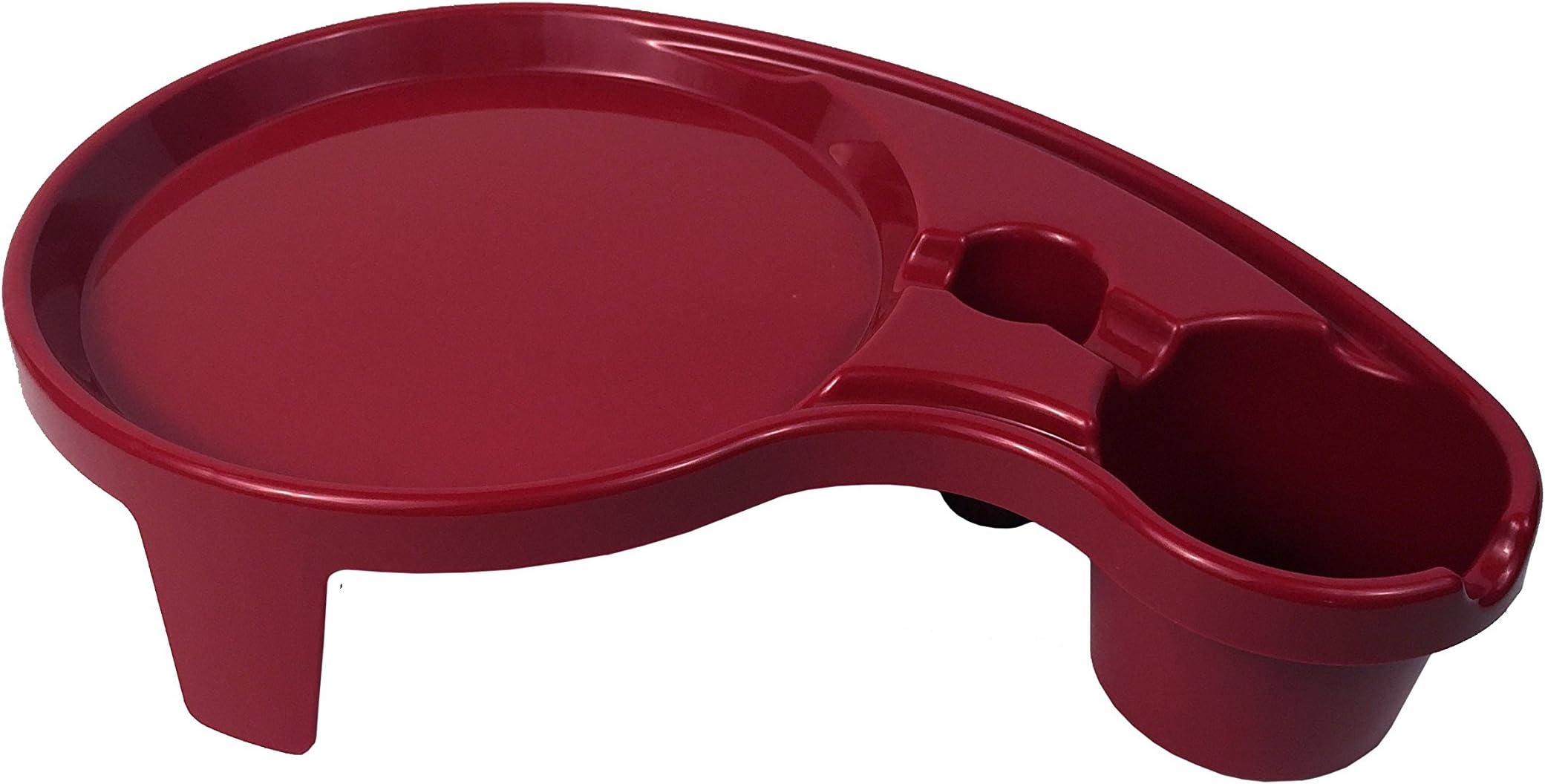 The Original Party Pal Cup, Plate & Utensil All-in-One Tray and Holder (6 Pack), Scarlet