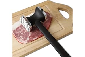 Kitchen Meat Hammer Dual Surface Tenderizer Tool for Tenderizing Steak Beef and Poultry. with Comfort Grip Handle.Dishwasher 