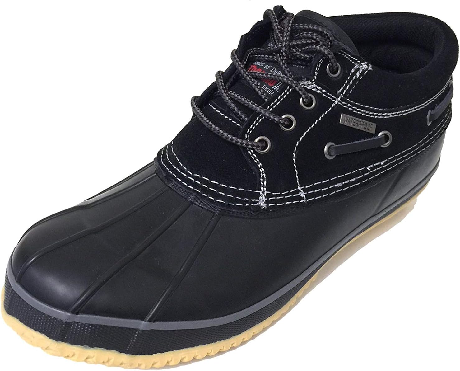 mens short duck boots