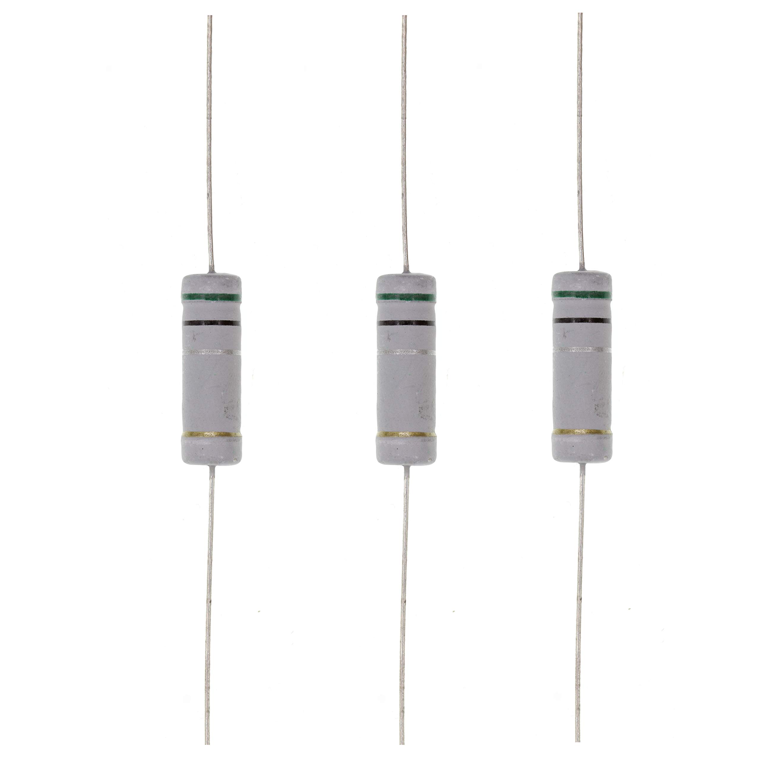 HUABAN 10PCS 5W 5 Watts 0R5 0.5 Ohm 5% Metal Oxide Film Resistor