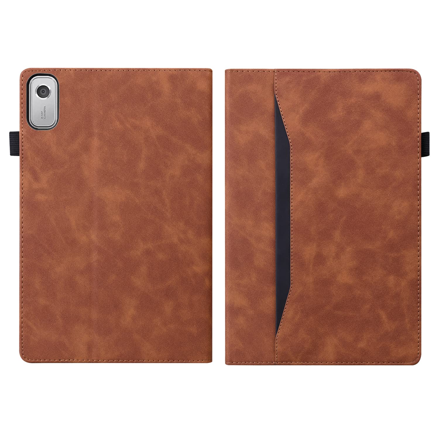 Rosbtib Tablet Case Compatible with Lenovo Tab M9 HD 9 Inch (2023) TB-310FU, PU Leather Cover with Stand Card Slots Protective Case Lenovo Tab M9 HD 9" - Brown