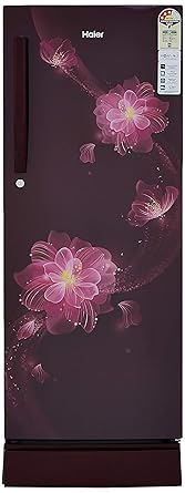 Haier 220 L 3 Star Direct-Cool Single Door Refrigerator (HRD-2203PRB-E, Red Blossom)