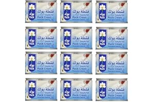 AL AMIN FOODS Puck Cream Pure & Natural 6oz/170g - Pack of 12 - قشطة بوك نقية وطبيعية