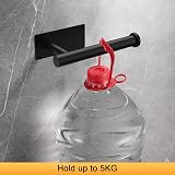 Ibergrif MK34052B Black Chrome Toilet Roll Holder, Self Adhesive, No Drilling view 6