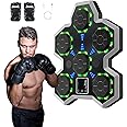 RELAXJOYHN Music Boxing Machine,Boxing Machine Wall Mounted,Smart Bluetooth Musical Beat Boxing Trainer With Gloves,Electronic Boxing Equipment Punching Workout Machine For Adults Home,Indoor and Gym1