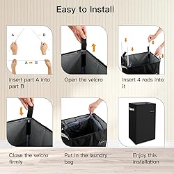 Airensky Double Laundry Hamper Collapsible Laundry