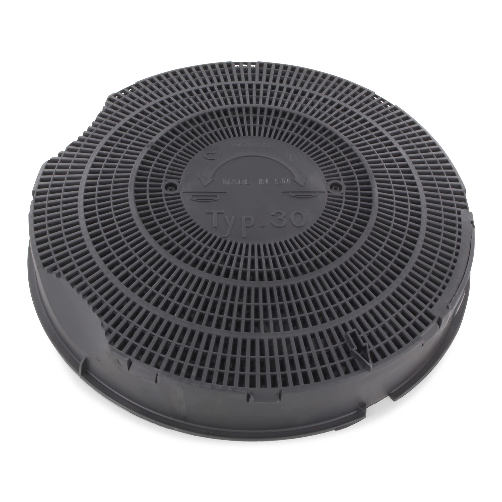 DL-pro Round Carbon Filter, Type 30, for AEG Electrolux, Whirlpool, Wpro, Indesit, Candy, Elica, Smeg Cooker Hoods, Filter