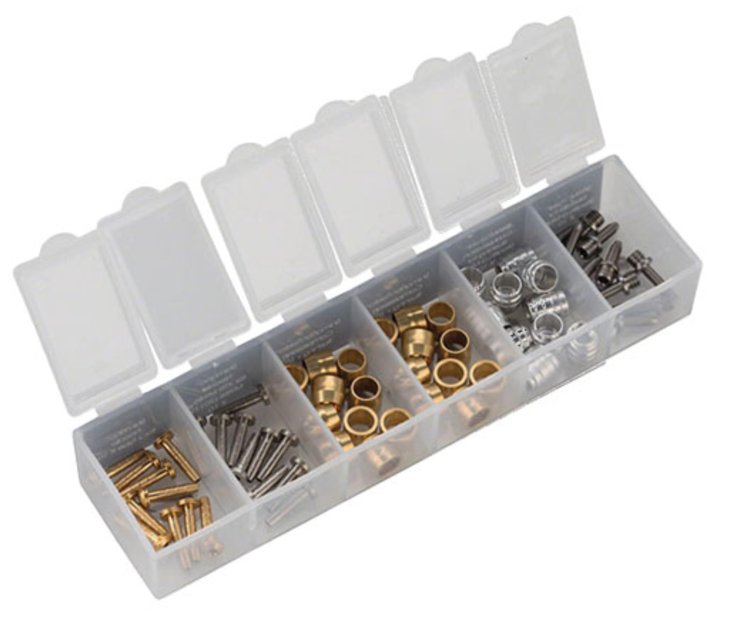 Jagwire Unisex Adult Hydraulic Hose Fittings Mini Combo Box Spare Parts, Black, One Size