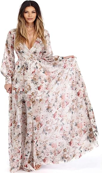 boho chiffon dress