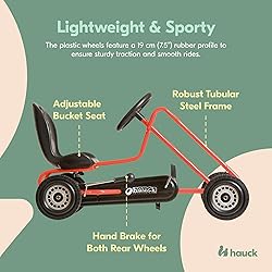 hauck Kids Pedal Go Kart, 4 Wheel Bike Cart, Ages