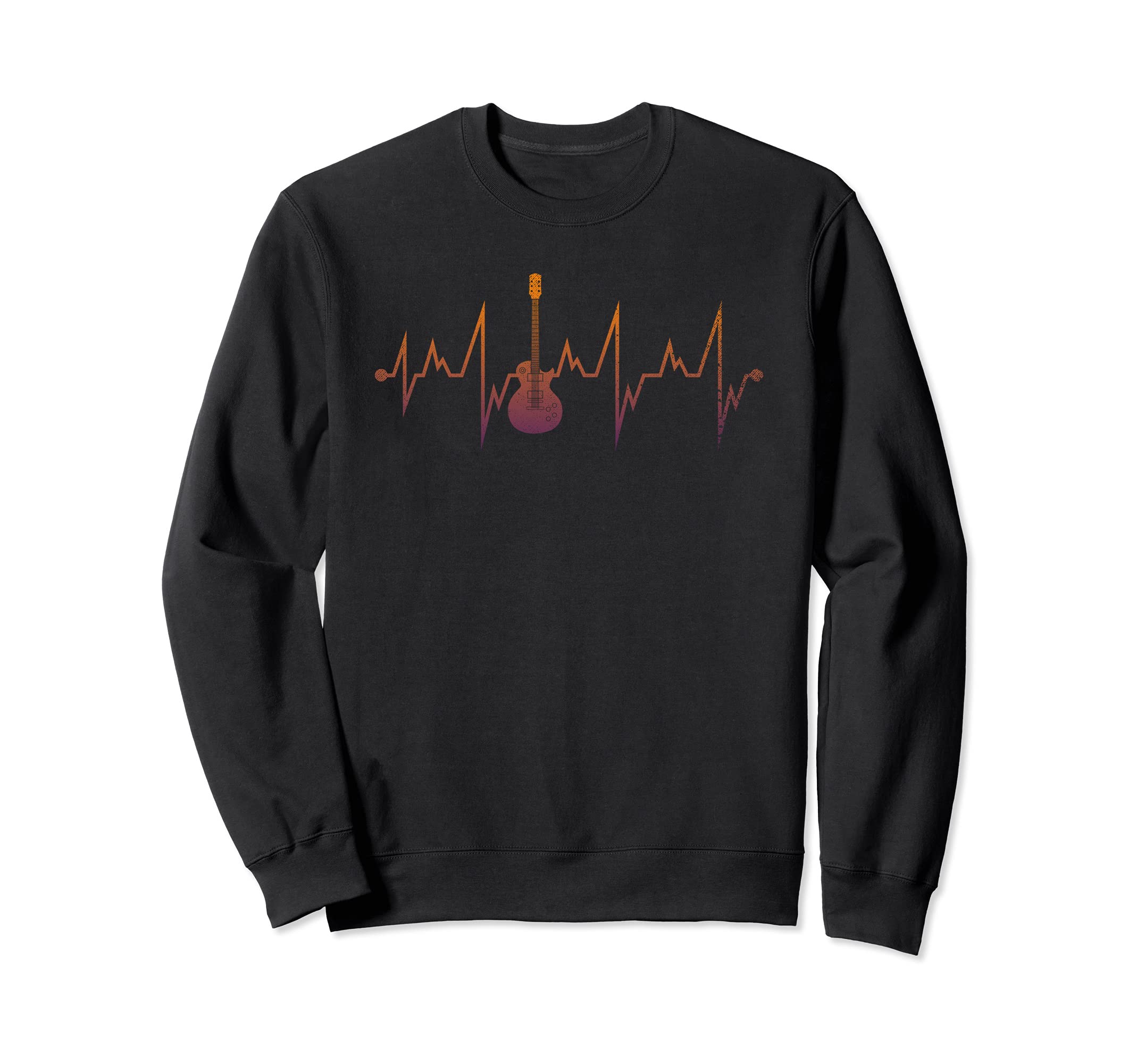 Electric Guitar Player Musician Guitarist Heartbeat Guitar Sweatshirt
