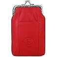 Leatherboss Genuine Leather Cigarette Case Pack Holder Regular or 100's Lighter Pocket, Red