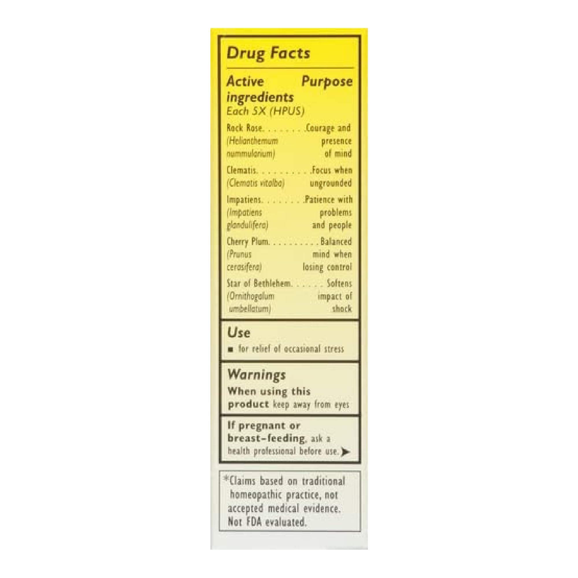 Bach RESCUE REMEDY Dropper 20mL, Natural Stress Relief, Homeopathic Flower Essence, Vegan, Gluten & Sugar-Free, Non-Habit Forming