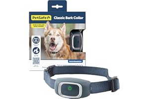 PetSafe Bark Collar - Helps Discourage Nuisance Barking - Gentle Static Correction - Progressive Correction - Waterproof Dog Collar - Adjustable Fit - Battery Operated