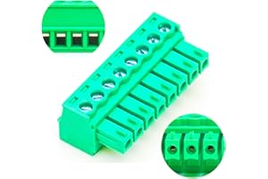 GENERIC Tcenofoxy 3.81mm 2/3/4/5/6/7/8/9/10/11/12/13/14/15/16/18/20/24 Pin Phoenix Connector PCB Screw Terminal Block Connector (4Pcs 3.81M-8Pin)