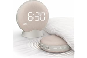 SolaceRise Super Loud Alarm Clock for Heavy Sleepers: Vibrating Digital Auto-Dim Clock with Bed Shaker for Hearing Impaired -