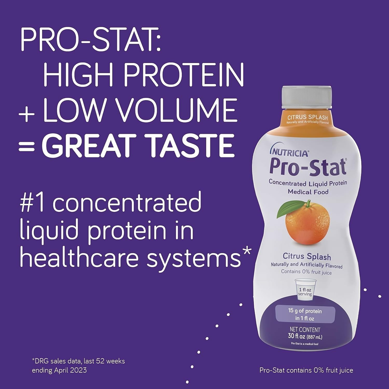 Pro-Stat Concentrated Liquid Protein Medical Food - Wild Cherry Punch, 30 Fl Oz Bottle