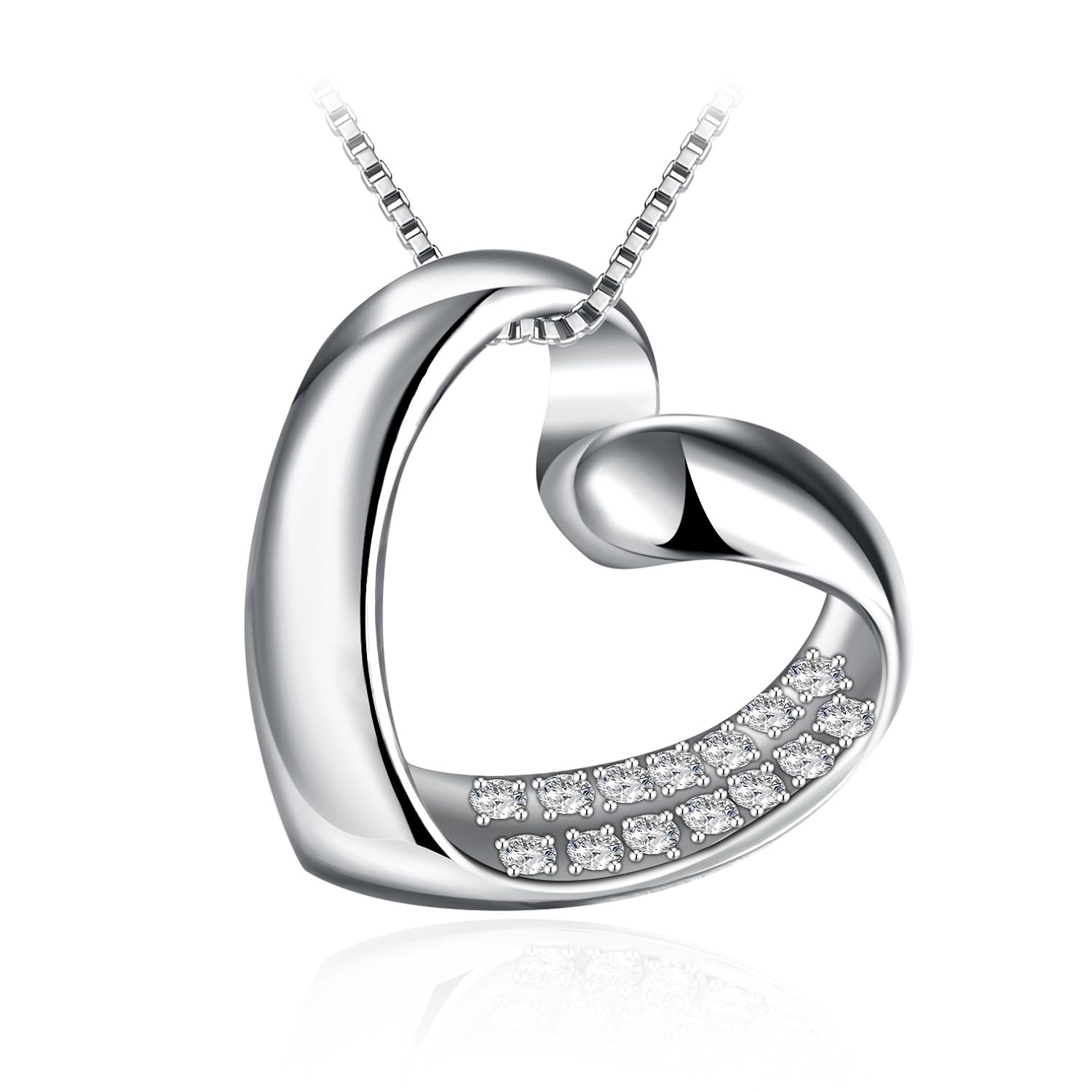 Regalo Navidad Collar Mujer J Rosée Plata de Ley  Circonita Collar