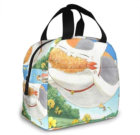 Amazon エコバック ニャンコ先生 ランチバッグ 保冷 人気 アニメ お弁当バッグ 保温 断熱 クーラー ランチバック 防水弁当バッグ 手提げバッグ 男女兼用 子供にも オフィス ランチバッグ ランチ巾着 ランチベルト オンライン通販