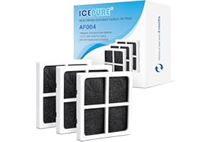 ICEPURE AF004 Refrigerator Air Filter Replacement for LG LT120F, Kenmore Elite 469918, 9918, ADQ73214402, ADQ73214404, ADQ73334008, 3PACK