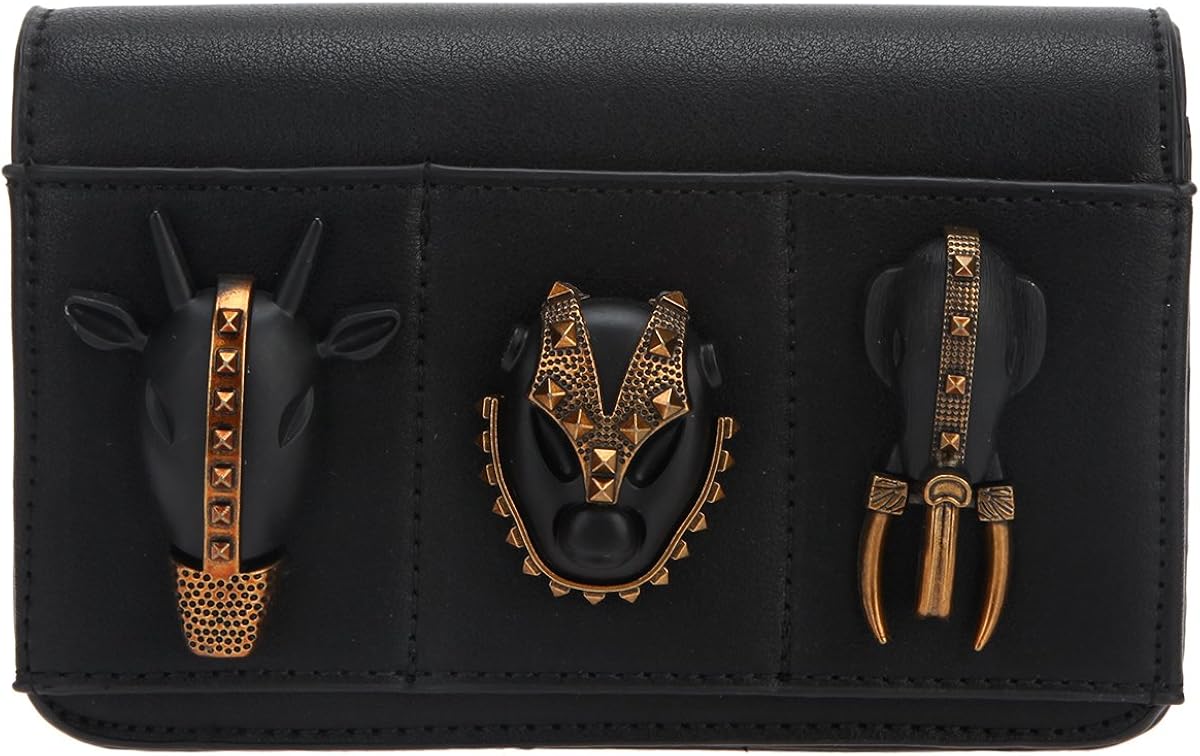 Bonjanvye Animal Evening Clutches for Prom Pu Leather Clutch Chain Purse