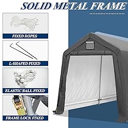 COVERONICS 7' x 12' Outdoor Storage Shed - Heavy