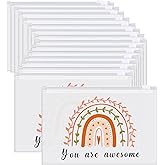 Sweetude 150 Pcs Makeup Bags Inspirational Gifts Bulk for Women Cosmetic Bag EVA Mother Party Favor Thank You Gifts Teacher Nurse Rainbow Toiletry Pouch with Zipper(Rainbow)