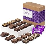 Fairytale Brownies Magic Morsel 24 Individually Wrapped Gourmet Chocolate Food Gift Basket - 1.5 Inch x 1.5 Inch Bite-Size Br
