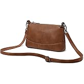 GAEKEAO Crossbody Bags for Women Small Cross Body Bag Genuine Leather Camera Bag Purse with Adjustable Strap