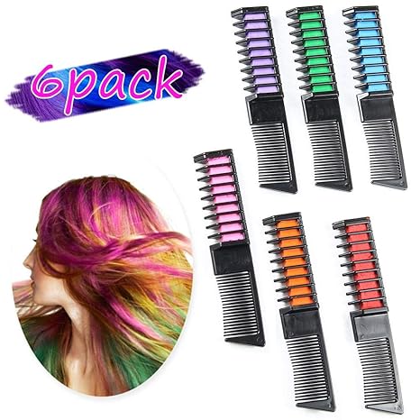 Amazon Com Foonee Hair Chalk For Girls 6 Color Temporary Bright