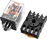 Heschen General Purpose Relay MK2P-I AC 220V Coil DPDT 8 Pin with Plug-in Socket view 4