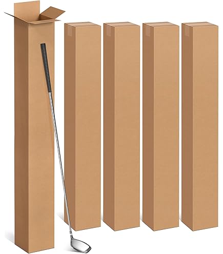 Amazon.com: 5 Pack 4x4x36 Inch Tall Corrugated Cardboard Boxes, 4
