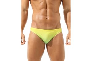 EASEJUICY Mens Gradient Swim Briefs Stylish Comfortable Bikini Swimwear Sexy Micro Swimsuit Bathing Suit