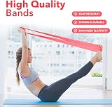 Beenax Resistance Band 2M Heavy Red 25lbs for Strength Flexibility Pilates Yoga view 3