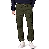 Amazon Essentials Men's Drawstring-Waist Regular-Fit Cargo Jogger