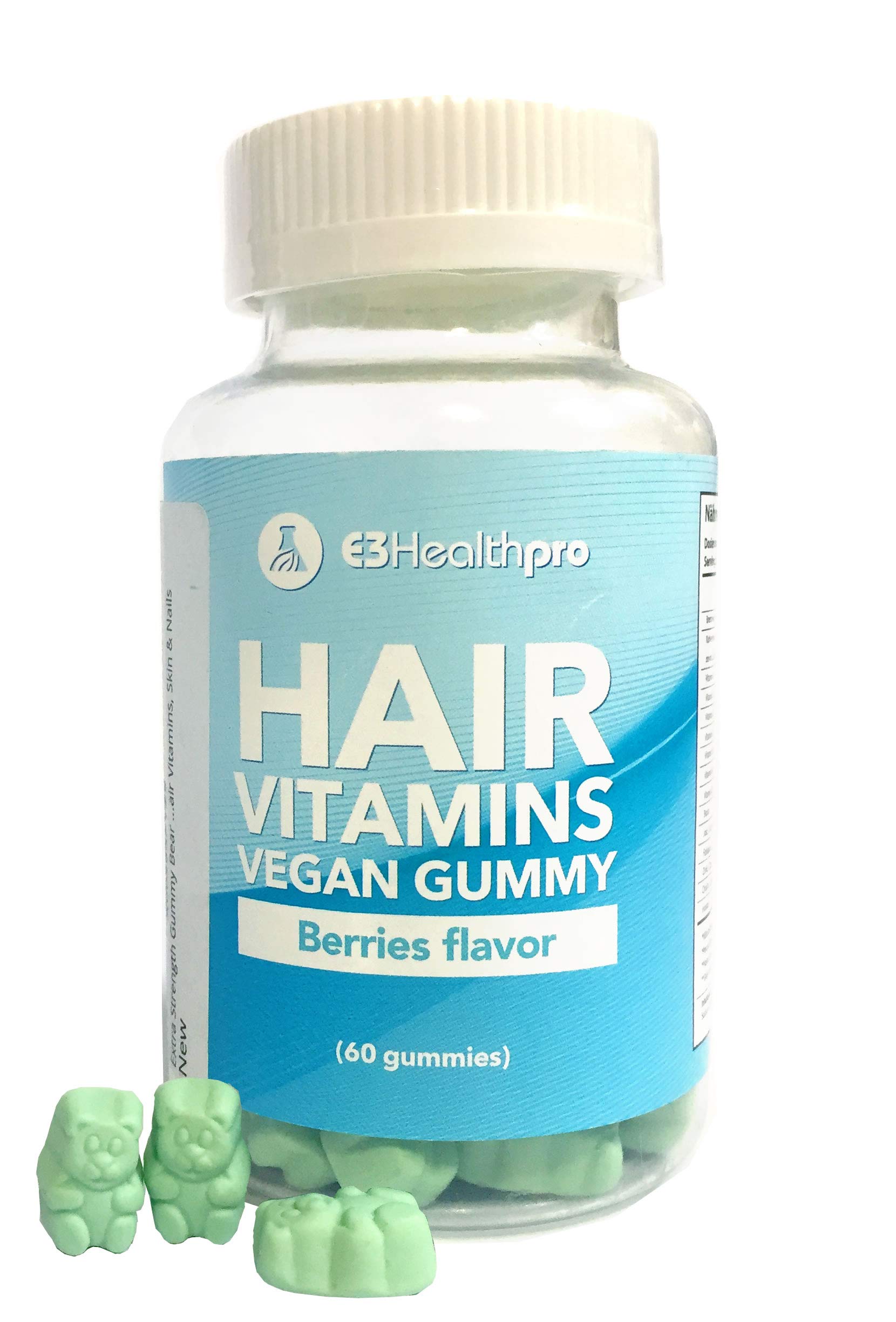 Extra Strength Gummy Bear Hair Vitamin Gummies With Biotin, Vitamin A