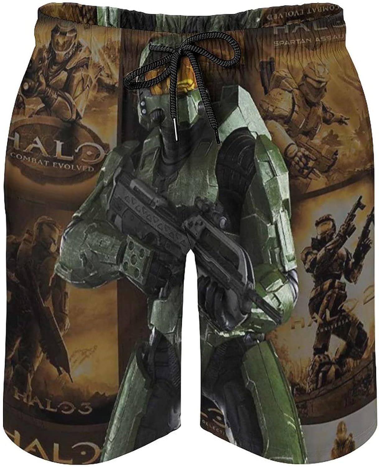 Men's Beach Shorts Trends International Halo Poster Game Key Art